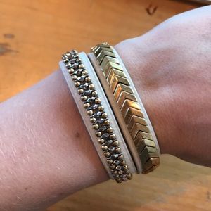 Stella & Dot Gilded Path Double Wrap Bracelet